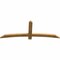 Ekena Millwork Bellingham Rough Sawn Timber Gable Bracket, Western Red Cedar, 72"W x 27"H x 2"D x 4"F, 9/12 Pitch GBW072X27X0204BEL00RWR - alternate 5